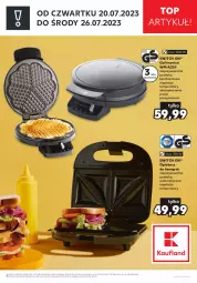 Gazetka promocyjna Kaufland - Zapowiedź oferty - Gazetka - ważna od 19.07 do 19.07.2023 - strona 1 - produkty: Piec, Top, Gra, Gofrownica, Opiekacz do kanapek