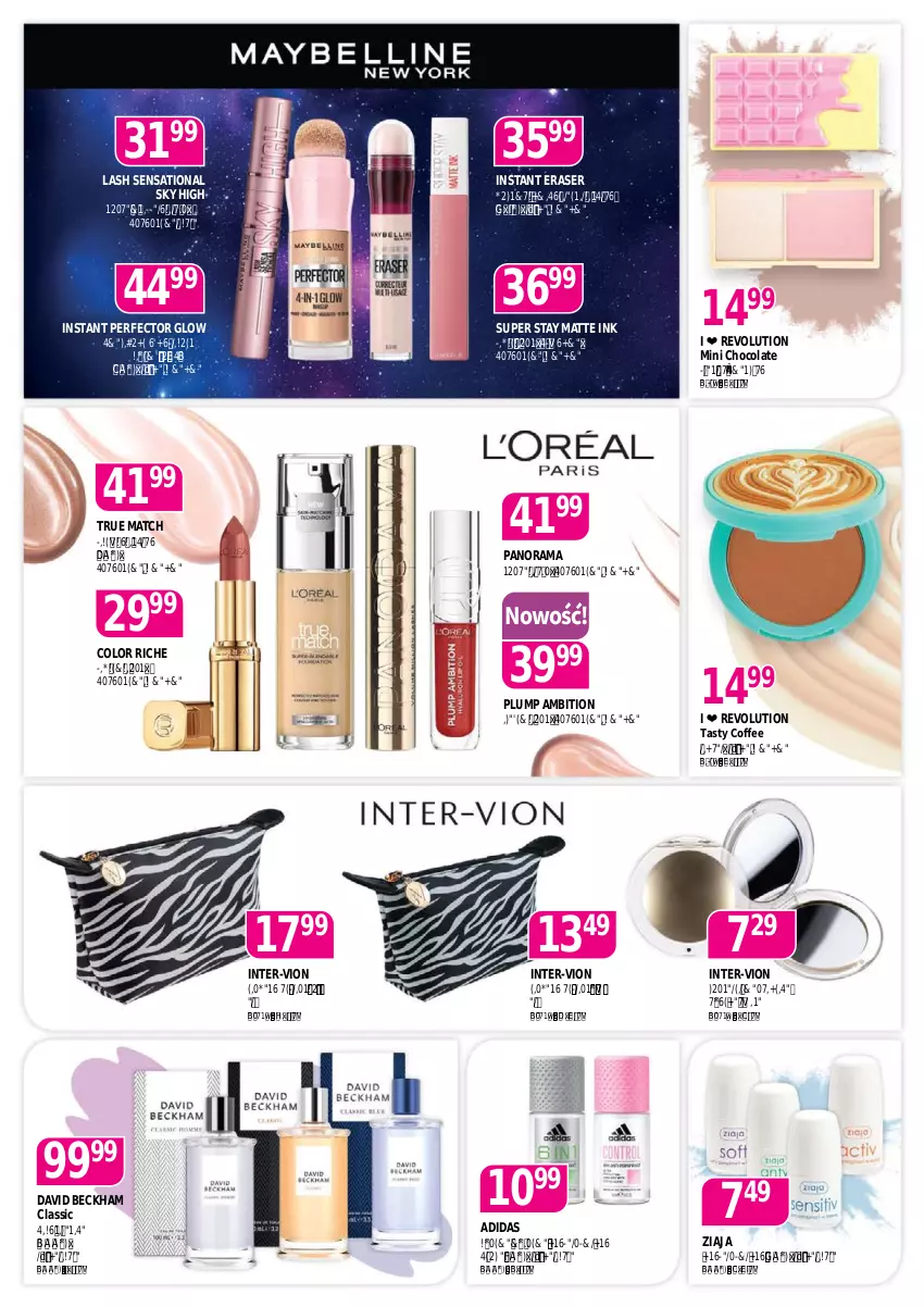Gazetka promocyjna Drogerie Polskie - Gazetka - ważna 09.05 do 31.05.2025 - strona 2 - produkty: Adidas, Ambition, Antyperspirant, Bronzer, Danio, David Beckham, Fa, Kosmetyczka, Olej, Paleta, Rama, Sati, Ser, Top, Tusz, Ziaja