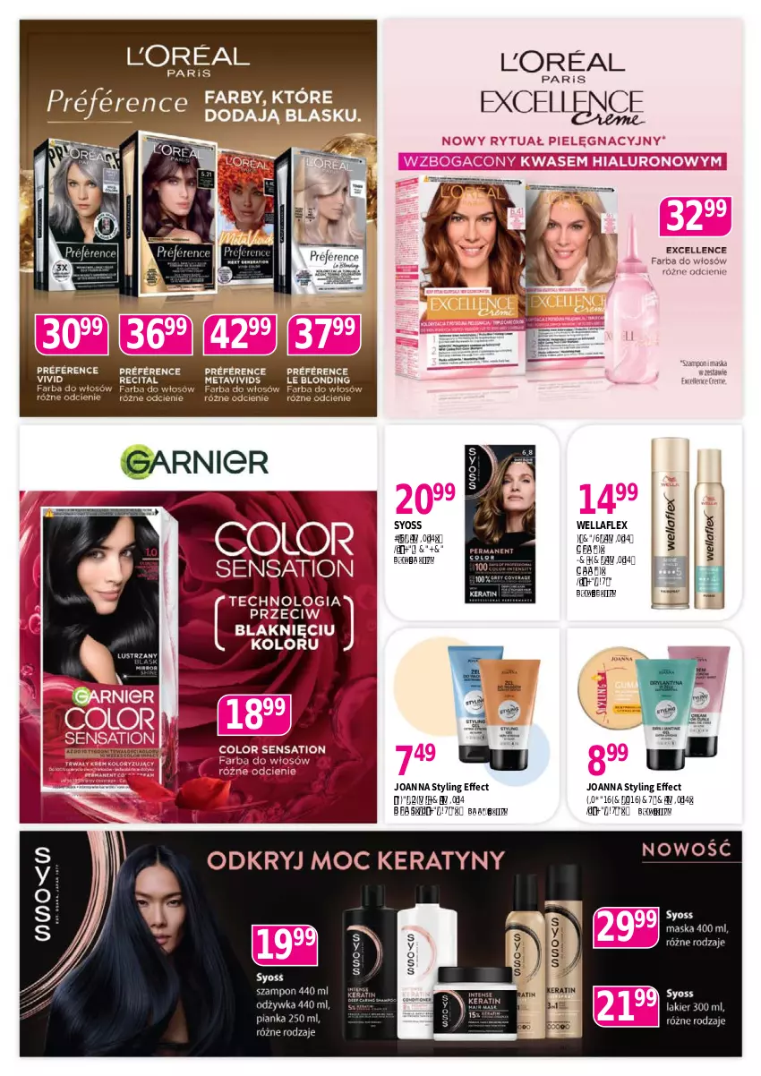 Gazetka promocyjna Drogerie Polskie - Gazetka - ważna 09.05 do 31.05.2025 - strona 4 - produkty: Fa, Joanna, Joanna styling, Lakier, Syoss, Wella, Wellaflex