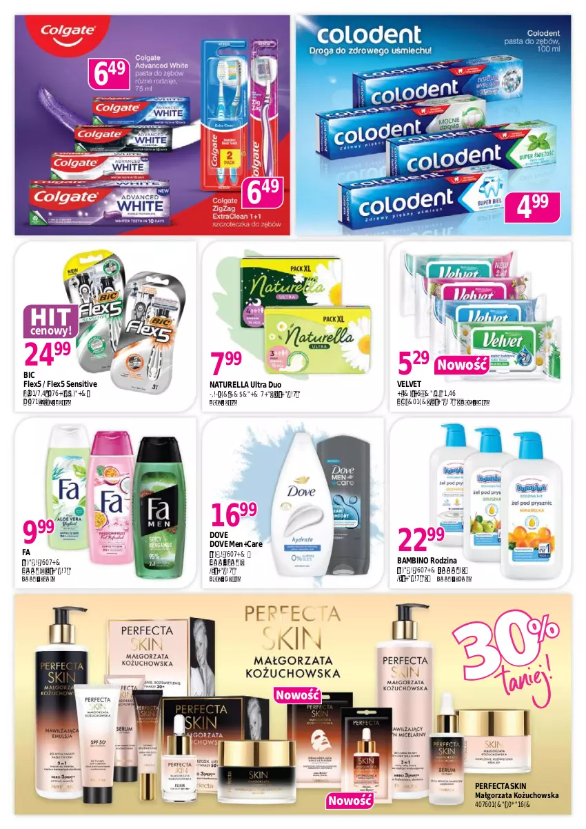Gazetka promocyjna Drogerie Polskie - Gazetka - ważna 09.05 do 31.05.2025 - strona 7 - produkty: BIC, Dove, Fa, Maszynka, Naturell, Naturella, Papier, Perfecta, Podpaski, Szynka, Velvet