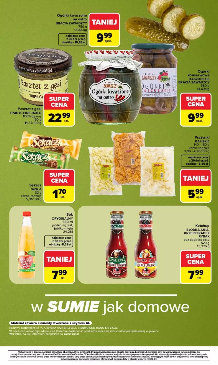Gazetka promocyjna Carrefour - Gazetka Targi dostawców lokalnych - ważna 03.08 do 08.08.2026 - strona 5 - produkty: EPEE, Gin, Gres, Ketchup, Ogórki konserwowe, Pasztet, Ryba, Ser, Sok