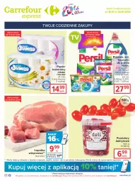 Gazetka promocyjna Carrefour - Gazetka Express - Gazetka - ważna od 24.01 do 24.01.2022 - strona 1 - produkty: Ser, Papier, Persil, Papier toaletowy, Rolki, Kapsułki do prania, Pomidory