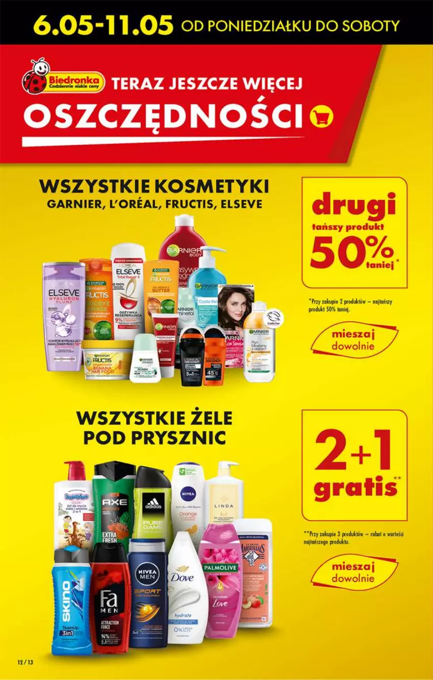 Gazetka promocyjna Biedronka - od Czwartku - ważna 09.05 do 15.05.2024 - strona 12 - produkty: Elseve, Fructis, Garnier, Tera