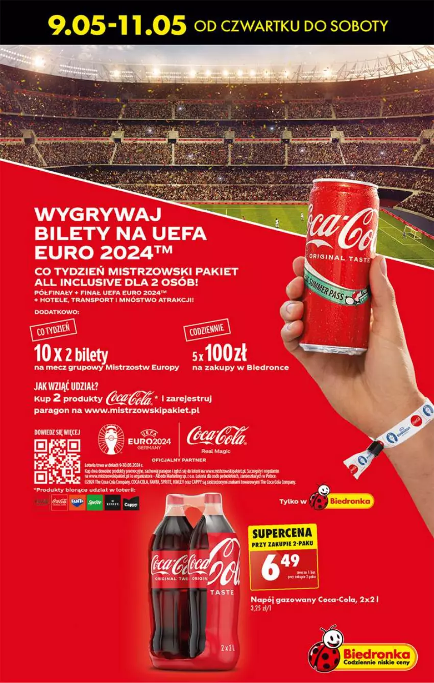 Gazetka promocyjna Biedronka - od Czwartku - ważna 09.05 do 15.05.2024 - strona 45 - produkty: Coca-Cola, Fa, Napój, Napój gazowany, Por, Sport, Tran