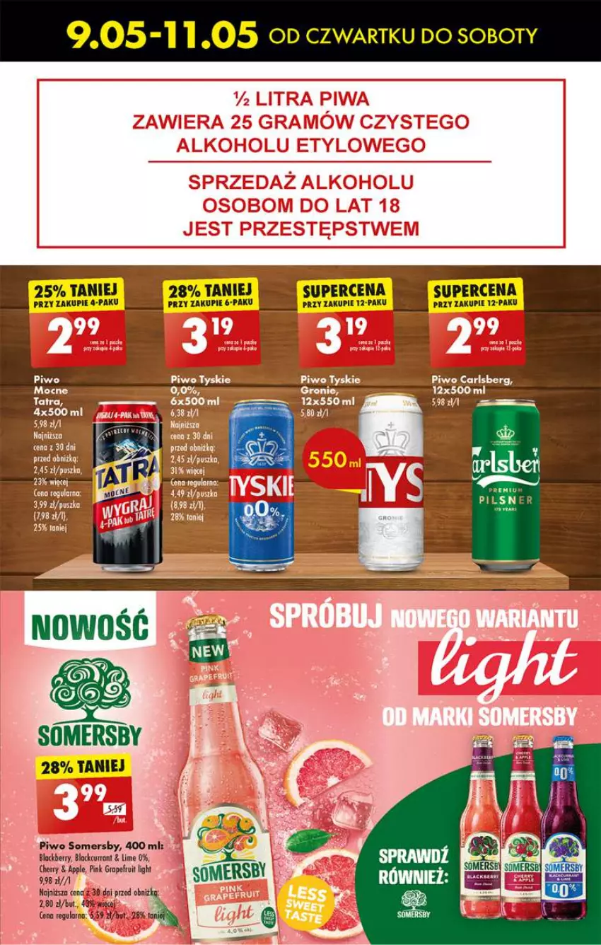 Gazetka promocyjna Biedronka - od Czwartku - ważna 09.05 do 15.05.2024 - strona 47 - produkty: Gra, Lack, Ser, Somersby, Tatra