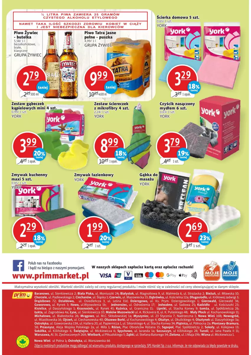 Gazetka promocyjna Prim Market - Gazetka - ważna 06.01 do 12.01.2022 - strona 4 - produkty: Fa, Piwo, Ser, Tatra