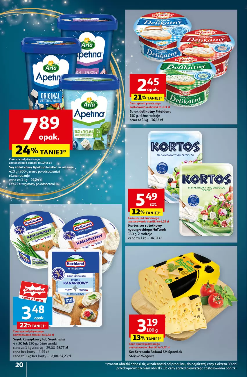 Gazetka promocyjna Auchan - Pewność Niskich Cen Hipermarket - ważna 21.11 do 27.11.2024 - strona 22 - produkty: Babuni, NaTurek, Sałat, Ser, Serek, Serek kanapkowy, Twaróg