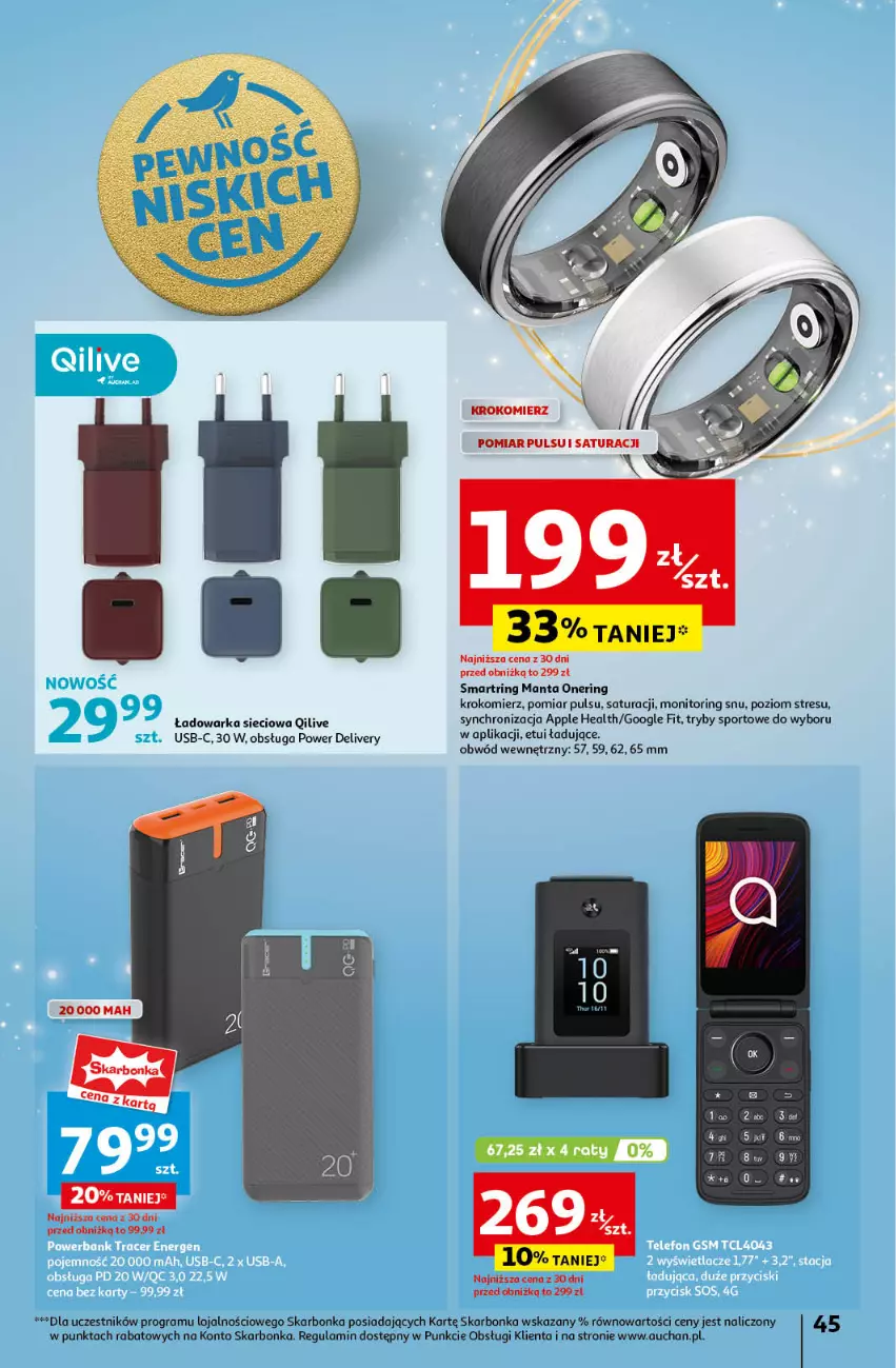 Gazetka promocyjna Auchan - Pewność Niskich Cen Hipermarket - ważna 21.11 do 27.11.2024 - strona 51 - produkty: Gra, Krokomierz, Manta, Monitor, Por, Sport, Warka