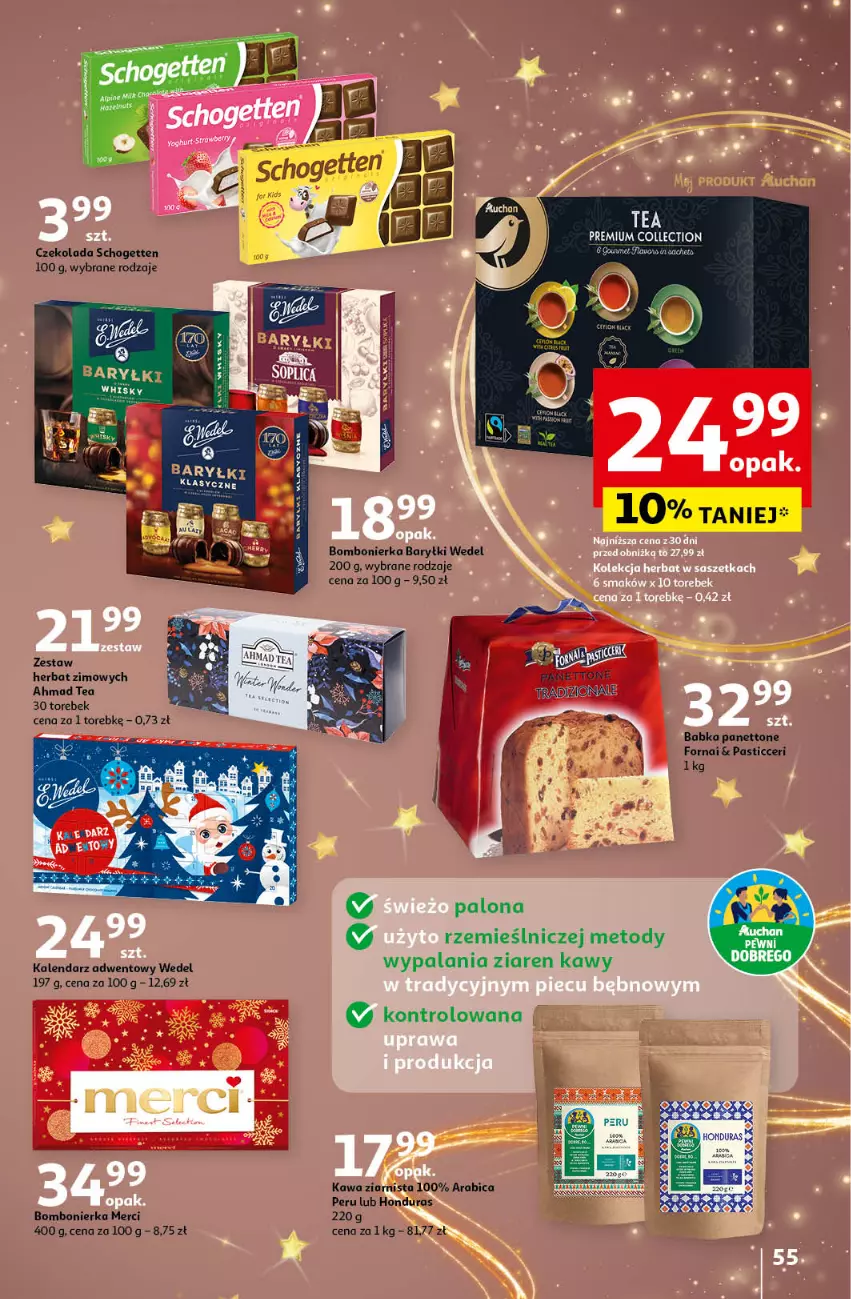 Gazetka promocyjna Auchan - Pewność Niskich Cen Hipermarket - ważna 21.11 do 27.11.2024 - strona 61 - produkty: Babka, Baryłki, Czekolada, Kalendarz, Kalendarz adwentowy, Merci, Schogetten