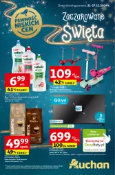 Gazetka promocyjna Auchan - Pewność Niskich Cen Hipermarket - Gazetka - ważna od 27.11 do 27.11.2024 - strona 1 - produkty: Tchibo, LED TV, Ludwik, Kawa ziarnista, Kawa, Kask, Tchibo Barista, Fa