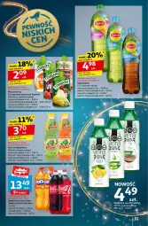 Gazetka promocyjna Auchan - Pewność Niskich Cen Hipermarket - Gazetka - ważna od 27.11 do 27.11.2024 - strona 33 - produkty: Mus, Gin, Kolagen, Coca-Cola, Aloe vera, Lipton, Tymbark, Fanta, Sprite, Napój, Fa