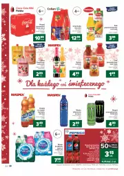 Gazetka promocyjna Carrefour - Gazetka Carrefour - Gazetka - ważna od 12.12 do 12.12.2021 - strona 22 - produkty: Sok pomarańczowy, Dawtona, Sok, Pur, Mus, 7up, Napój energetyczny, Pepsi max, Mirinda, Kosz, Coca-Cola, LANA, Pepsi, Fortuna, Oranżada, Hellena, Napój gazowany, Syrop, Sok pomidorowy, Woda, Napój, Nestea, Nestlé