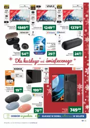 Gazetka promocyjna Carrefour - Gazetka Carrefour - Gazetka - ważna od 12.12 do 12.12.2021 - strona 35 - produkty: Toshiba, Słuchawki, Głośnik, Karta pamięci, Sencor, Mysz bezprzewodowa, Mysz, Bateria, Android TV, Telewizor, Smartfon