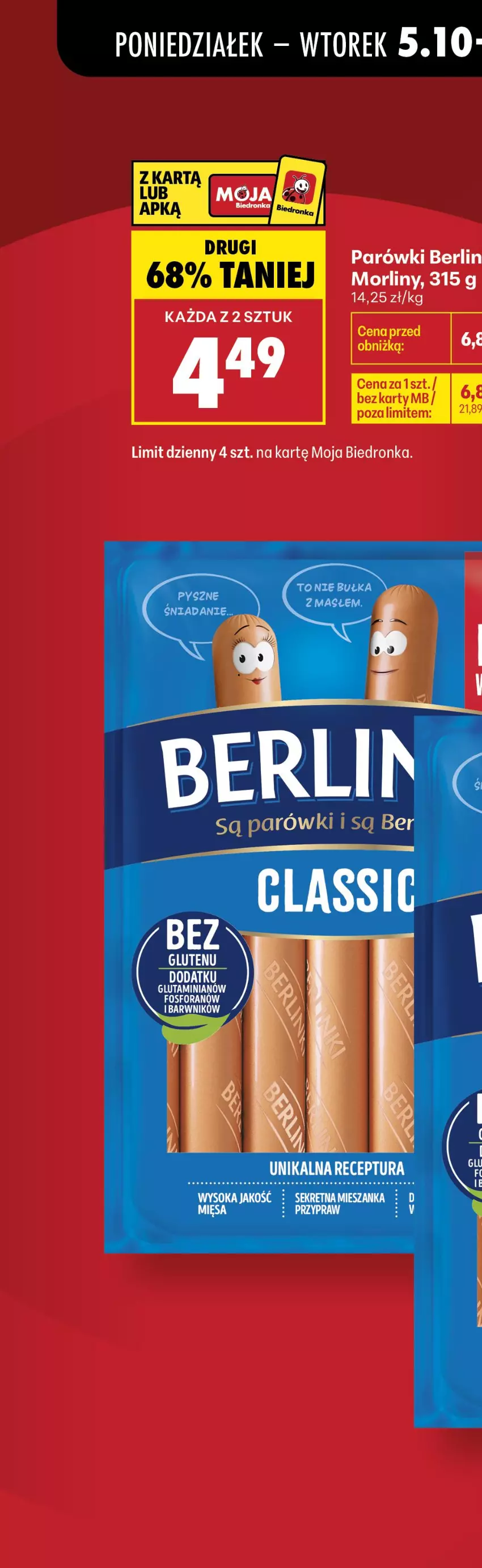 Gazetka promocyjna Biedronka - Od Poniedziałku - ważna 05.10 do 07.10.2026 - strona 12 - produkty: Parówki