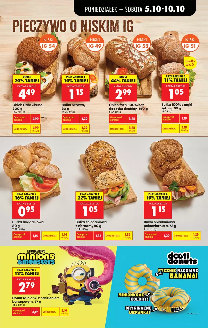 Gazetka promocyjna Biedronka - Od Poniedziałku - ważna 05.10 do 07.10.2026 - strona 40 - produkty: Bułka, Chleb, Danio, Donut, Gin