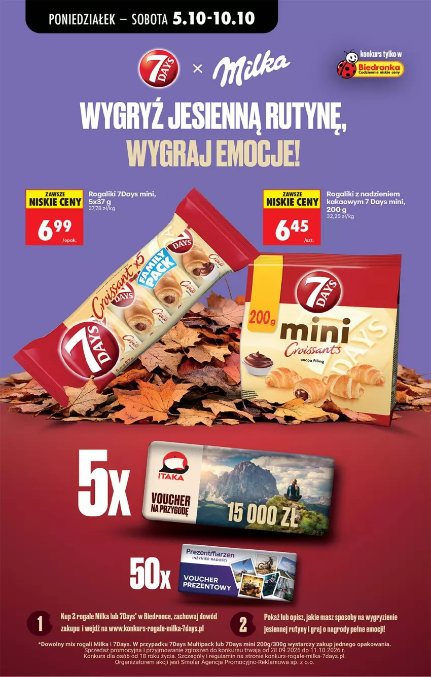 Gazetka promocyjna Biedronka - Od Poniedziałku - ważna 05.10 do 07.10.2026 - strona 64 - produkty: 7 Days, Fa, Gra, Gry, Kakao, Milka, Mola, Rogal