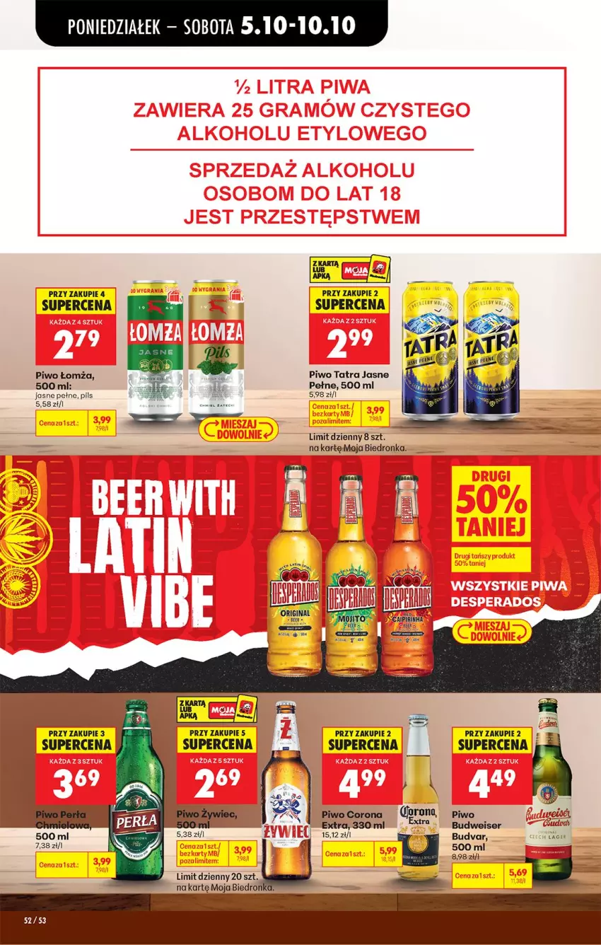 Gazetka promocyjna Biedronka - Od Poniedziałku - ważna 05.10 do 07.10.2026 - strona 71 - produkty: Piwo, Ser, Tatra
