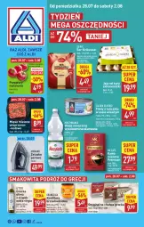 Gazetka promocyjna Aldi - Pełna oferta - Gazetka - ważna od 02.08 do 02.08.2025 - strona 1 - produkty: Mięso mielone, Sos, Sok, Ser, Mus, Gin, Gra, Smakowita, Królewski, Jaja, Chałwa, Kawa mielona, Kawa, Golden Seafood, Konfitura, Muszynianka, Tuńczyk, Woda mineralna, Oliwa z oliwek, Woda, Pomidory, Mięso, Oliwa