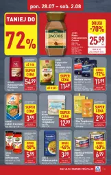 Gazetka promocyjna Aldi - Pełna oferta - Gazetka - ważna od 02.08 do 02.08.2025 - strona 11 - produkty: Lubella, Makaron, Krakus, Kawa rozpuszczalna, Sos, Mus, Cukier, Kawa ziarnista, Szynka premium, Bell, Sos pomidorowy, Kawa, Diamant, Herbata czarna, Szynka, Bella, Cukier trzcinowy, Cappuccino, Jacobs, Herbata, Kokos