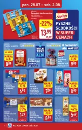 Gazetka promocyjna Aldi - Pełna oferta - Gazetka - ważna od 02.08 do 02.08.2025 - strona 16 - produkty: Ciastka, Gin, Wafle, Rurki, Ciastka owsiane, Gala, Kakao, Biszkopty