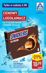 Gazetka promocyjna Aldi - Pełna oferta - Gazetka - ważna od 02.08 do 02.08.2025 - strona 35 - produkty: Snickers, Lody
