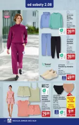 Gazetka promocyjna Aldi - Pełna oferta - Gazetka - ważna od 02.08 do 02.08.2025 - strona 38 - produkty: Top, Sneakersy, Majtki, Moda, Spodnie, Bluza, Piżama, Fa