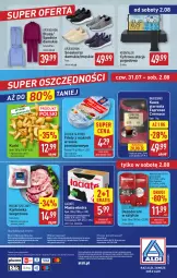 Gazetka promocyjna Aldi - Pełna oferta - Gazetka - ważna od 02.08 do 02.08.2025 - strona 42 - produkty: Sos, Por, Gra, Stacja pogodowa, Kawa ziarnista, Sneakersy, Old Spice, Dezodorant, Karkówka wieprzowa, Mięsne specjały, Kawa, O nas, Golden Seafood, Spodnie, Biuro, Bluza, Masło, Fa