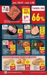 Gazetka promocyjna Aldi - Pełna oferta - Gazetka - ważna od 02.08 do 02.08.2025 - strona 6 - produkty: Piec, Kurczak, Pączek, Mięso mielone, Por, Mięsne specjały, Schab wieprzowy, Pieczywo, Chleb, Bułka, Mięso