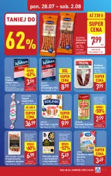 Gazetka promocyjna Aldi - Pełna oferta - Gazetka - ważna od 02.08 do 02.08.2025 - strona 7 - produkty: Piec, Kurczak, Sałatka, Krakus, Parówki sokoliki, Warzywa, Sok, Por, Gra, Salami, Sokołów, Parówki, Sałat, Szynka, Tarczyński, Sport, Morliny, Frankfurterki, Kabanos, Kiełbasa, Berlinki, Lisner