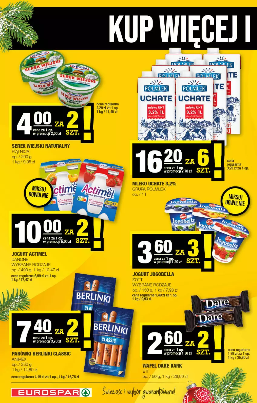 Gazetka promocyjna Spar - EuroSpar - ważna 28.11 do 08.12.2021 - strona 6 - produkty: Mleko