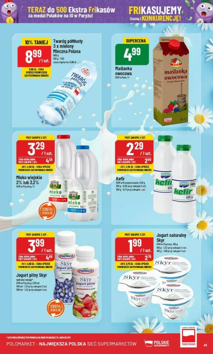 Gazetka promocyjna PoloMarket - ważna 31.07 do 06.08.2024 - strona 36 - produkty: Jogurt, Jogurt naturalny, LANA, Maślanka, Mleko, Ryż, Twaróg, Twaróg półtłusty