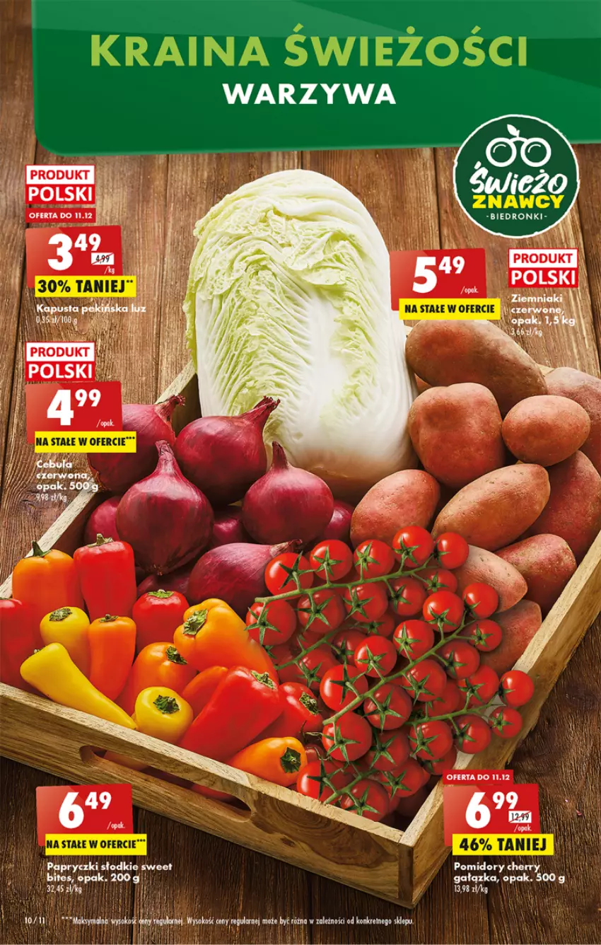 Gazetka promocyjna Biedronka - Gazetka - Biedronka.pl - ważna 08.12 do 14.12.2022 - strona 10 - produkty: Pomidory, Warzywa