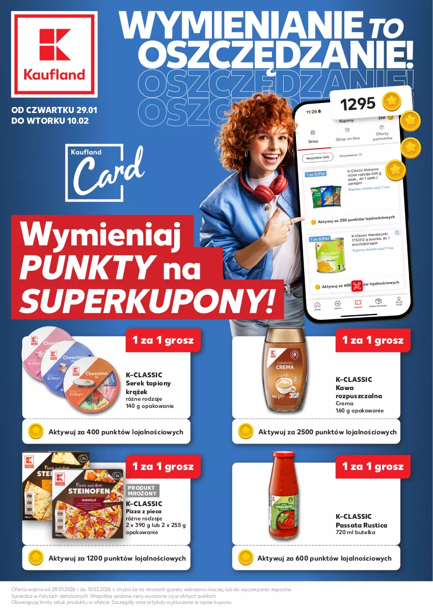 Gazetka promocyjna Kaufland - Kaufland - ważna 29.01 do 10.02.2026 - strona 1 - produkty: Kawa, Kawa rozpuszczalna, Piec, Pizza, Rust, Ser, Serek, Top