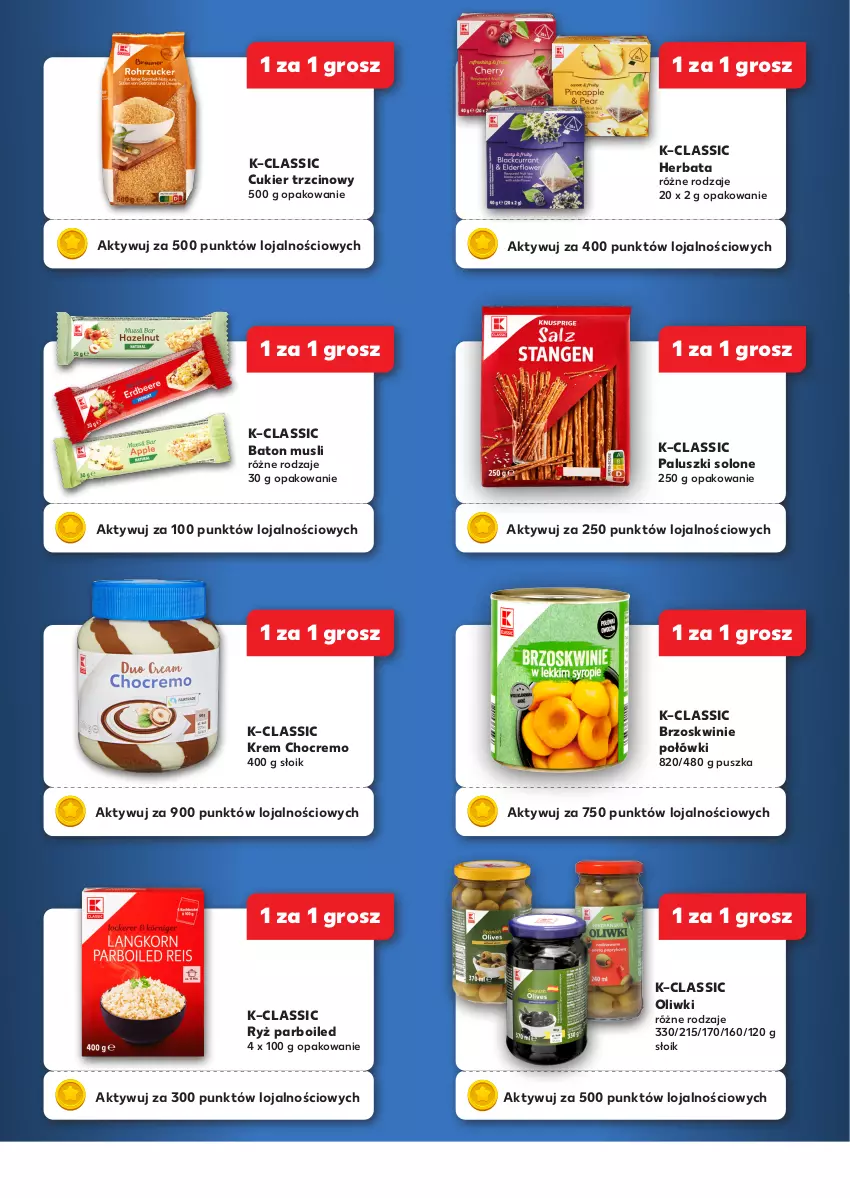 Gazetka promocyjna Kaufland - Kaufland - ważna 29.01 do 10.02.2026 - strona 4 - produkty: Baton, Brzoskwinie, Cukier, Cukier trzcinowy, Herbata, Mus, Oliwki, Ryż, Ryż parboiled
