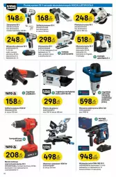 Gazetka promocyjna Castorama - Gazetka - ważna od 28.01 do 28.01.2025 - strona 13 - produkty: Wiertarka, Szlifierka kątowa, Wiertarkowkrętarka, Wyrzynarka, Warka, Tarka, Wkręt, Młot, Młotowiertarka, Wkrętarka, Szlifierka, Pilarka tarczowa, Lazur, Akumulator