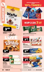 Gazetka promocyjna Netto - Od Poniedziałku - Gazetka - ważna od 28.02 do 28.02.2026 - strona 20 - produkty: Bell, Kinder Bueno, Wafle, Czekolada, Toffifee, Delicje, Baton, E. Wedel, Bella, Merci, Kinder, Wafle tortowe