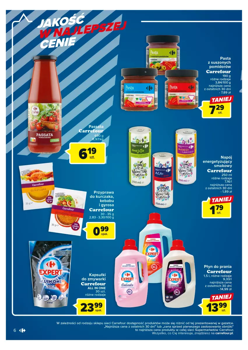 Gazetka promocyjna Carrefour - Gazetka Market - ważna 24.04 do 06.05.2023 - strona 6 - produkty: Gyros, Kurczak, Napój, Płyn do prania, Zmywarki