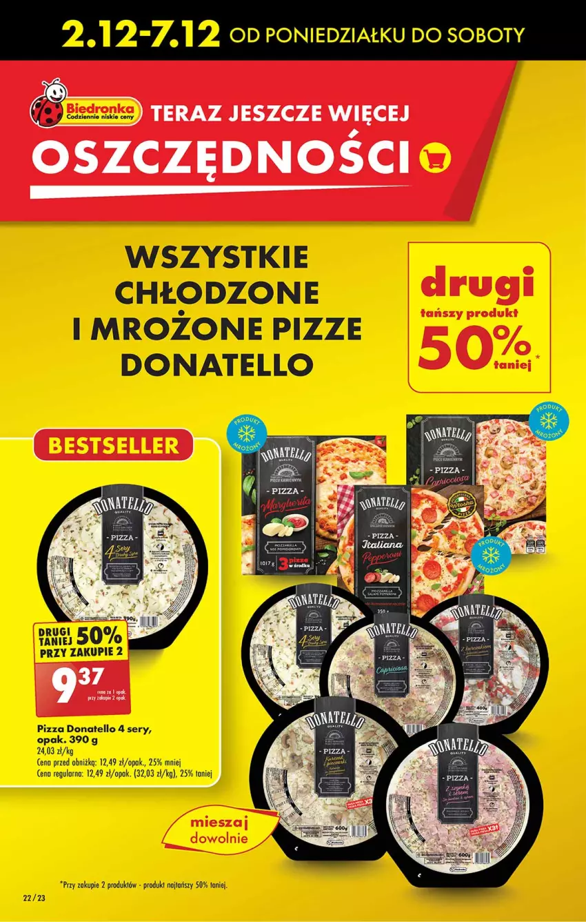 Gazetka promocyjna Biedronka - Od Poniedziałku - ważna 02.12 do 07.12.2024 - strona 22 - produkty: Pizza, Ser, Tera