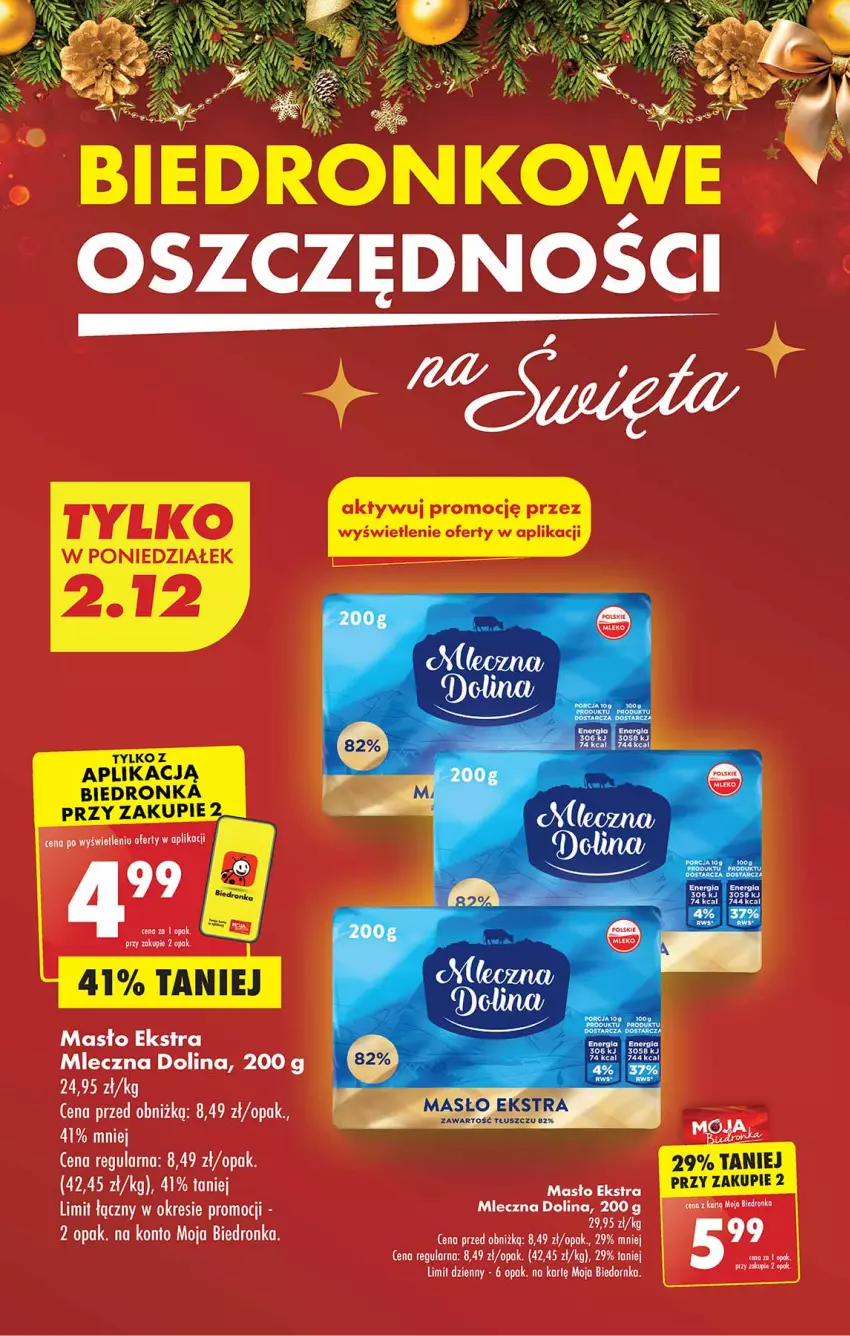 Gazetka promocyjna Biedronka - Od Poniedziałku - ważna 02.12 do 07.12.2024 - strona 3 - produkty: LG, Masło