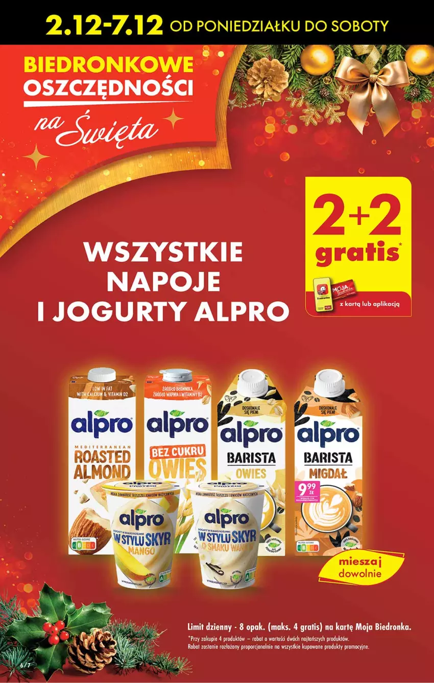 Gazetka promocyjna Biedronka - Od Poniedziałku - ważna 02.12 do 07.12.2024 - strona 6 - produkty: Alpro, Gra, Napoje, Por