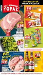 Gazetka promocyjna Topaz - Gazetka - Gazetka - ważna od 07.09 do 07.09.2022 - strona 1 - produkty: Kurczak, Top, Gra, Carlsberg, Rogal, Wino, Waga