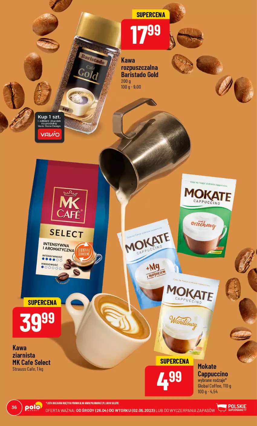 Gazetka promocyjna PoloMarket - Gazetka pomocyjna - ważna 26.04 do 02.05.2023 - strona 36 - produkty: Cappuccino, Kawa, Kawa rozpuszczalna