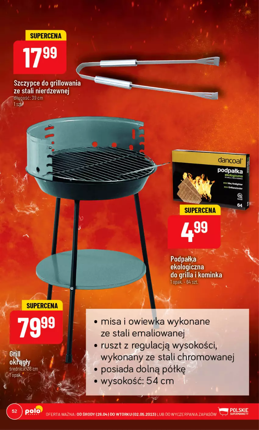 Gazetka promocyjna PoloMarket - Gazetka pomocyjna - ważna 26.04 do 02.05.2023 - strona 52 - produkty: Grill, Inka, Sok, Szczypce