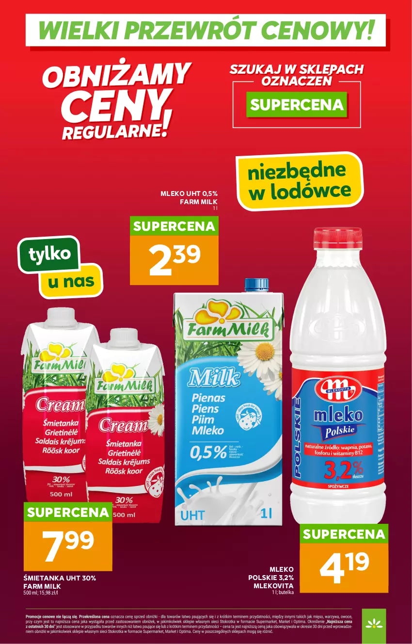 Gazetka promocyjna Stokrotka - Wielki przewrót cenowy! - ważna 14.05 do 30.09.2026 - strona 6 - produkty: Fa, Farm Milk, Mleko, Mlekovita