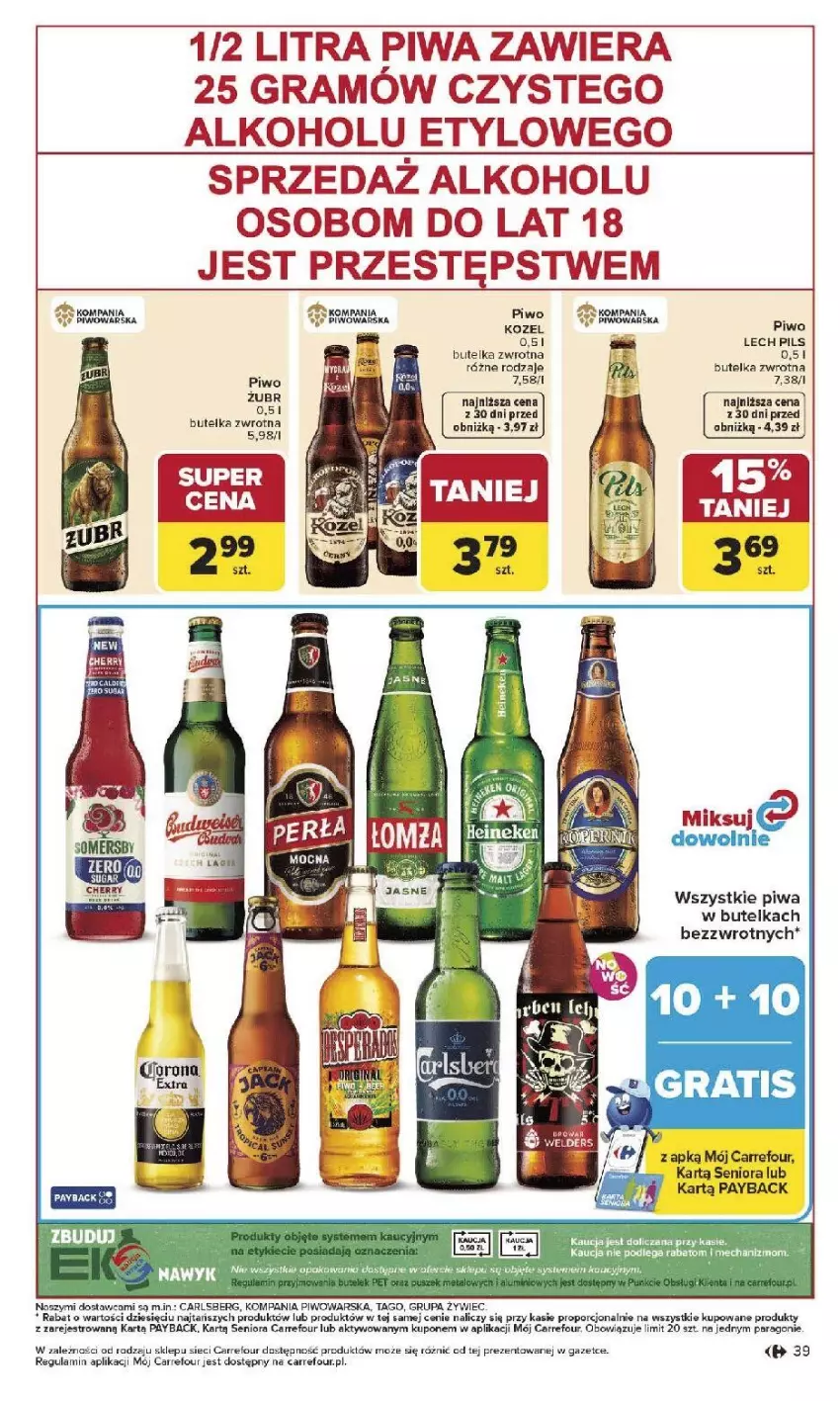 Gazetka promocyjna Carrefour - Gazetka Carrefour, Market od poniedziałku! - ważna 27.04 do 02.05.2026 - strona 41 - produkty: Gra, Kozel, Piwa, Piwo, Por, Tago