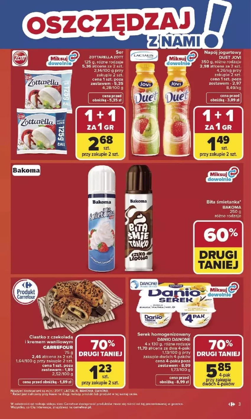 Gazetka promocyjna Carrefour - Gazetka Carrefour, Market od poniedziałku! - ważna 27.04 do 02.05.2026 - strona 5 - produkty: Danone, Ser, Serek