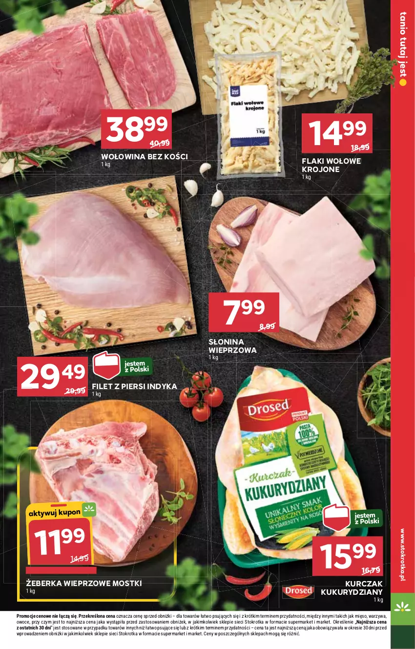 Gazetka promocyjna Stokrotka - otw bez lady - ważna 11.09 do 12.09.2025 - strona 13 - produkty: Flaki, Flaki wołowe, Kurczak, Mięso, Owoce, Warzywa, Wołowina, Wołowina bez kości