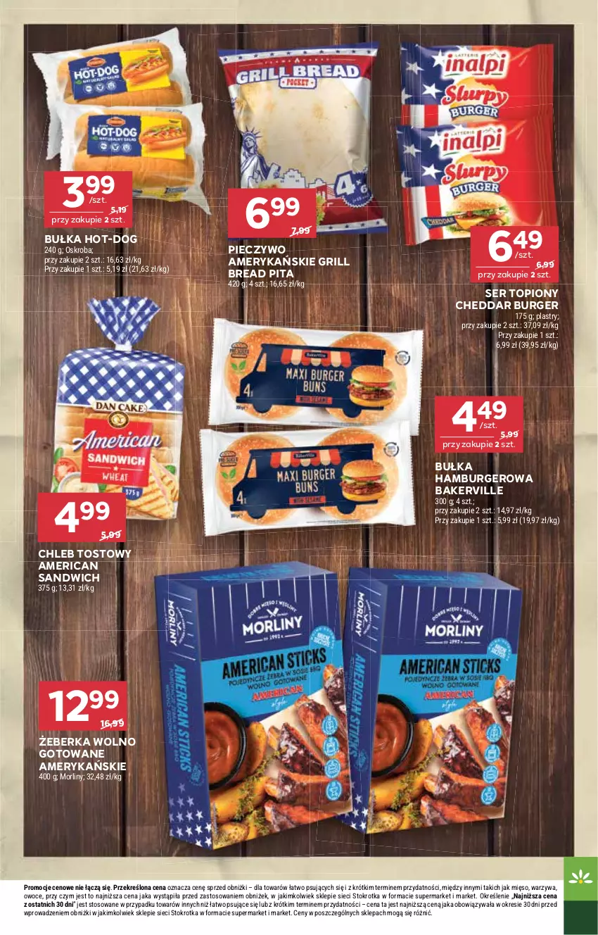 Gazetka promocyjna Stokrotka - otw bez lady - ważna 11.09 do 12.09.2025 - strona 25 - produkty: Bułka, Bułka hamburger, Burger, Cheddar, Chleb, Chleb tostowy, Grill, Hamburger, Mięso, Morliny, Owoce, Piec, Pieczywo, Ser, Ser topiony, Top, Warzywa