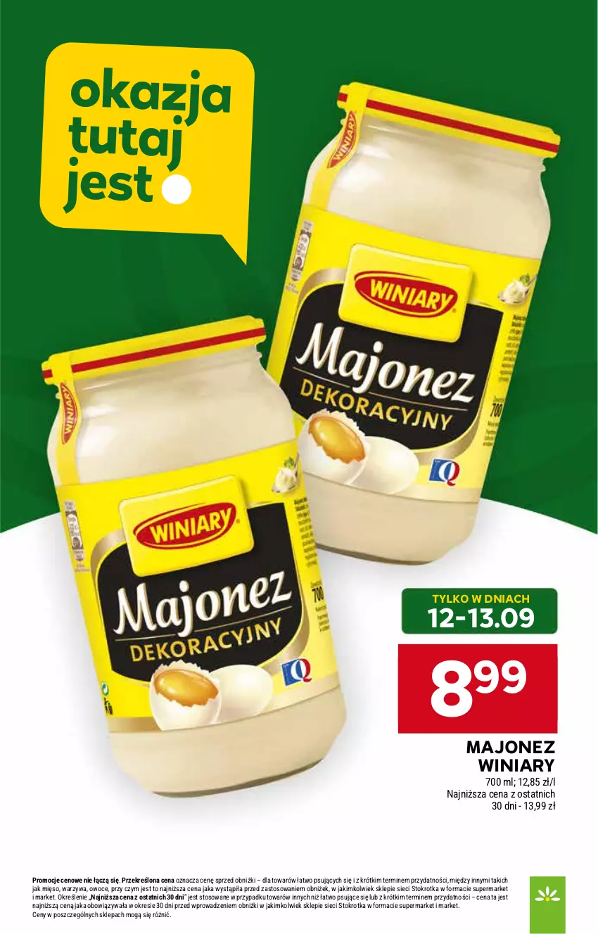 Gazetka promocyjna Stokrotka - otw bez lady - ważna 11.09 do 12.09.2025 - strona 6 - produkty: Majonez, Mięso, Owoce, Warzywa, Winiary