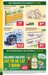 Gazetka promocyjna Stokrotka - otw bez lady - Gazetka - ważna od 12.09 do 12.09.2025 - strona 4 - produkty: Piec, Majonez, Warzywa, Gra, Jaja, Primavera, Farm Milk, Prima, Owoce, Woda, Mięso, Mleko, Fa